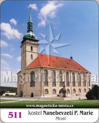 Magnetka - Kostel Nanebevzetí Panny Marie (Most)